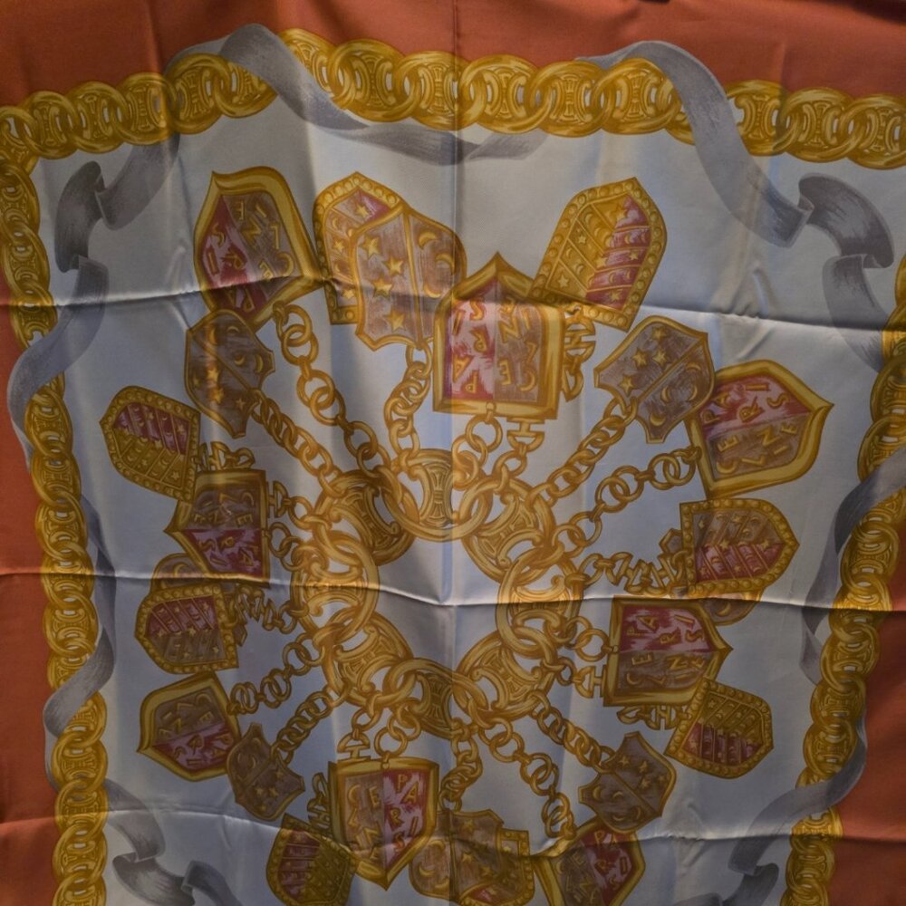 EUC Authentic Celine Silk Scarf